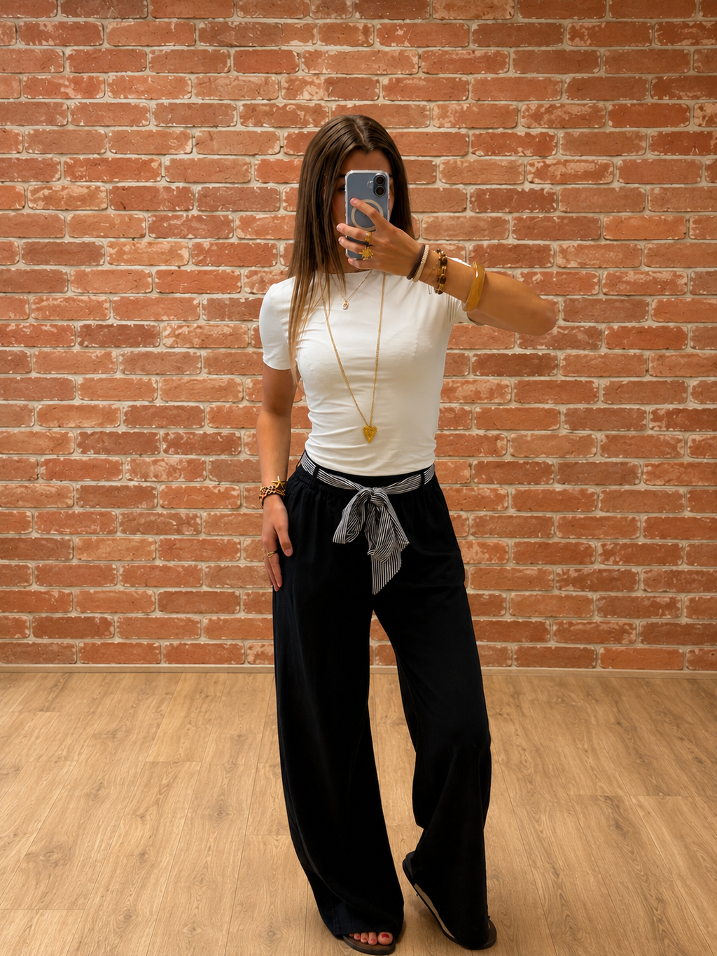 Pantalon Fluide marine