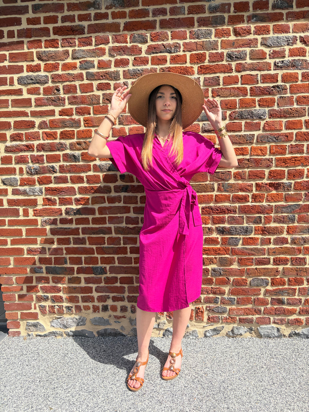 Robe courte porte feuille