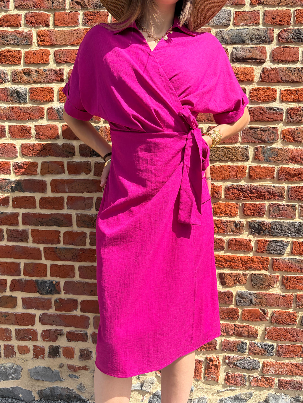 Robe courte porte feuille