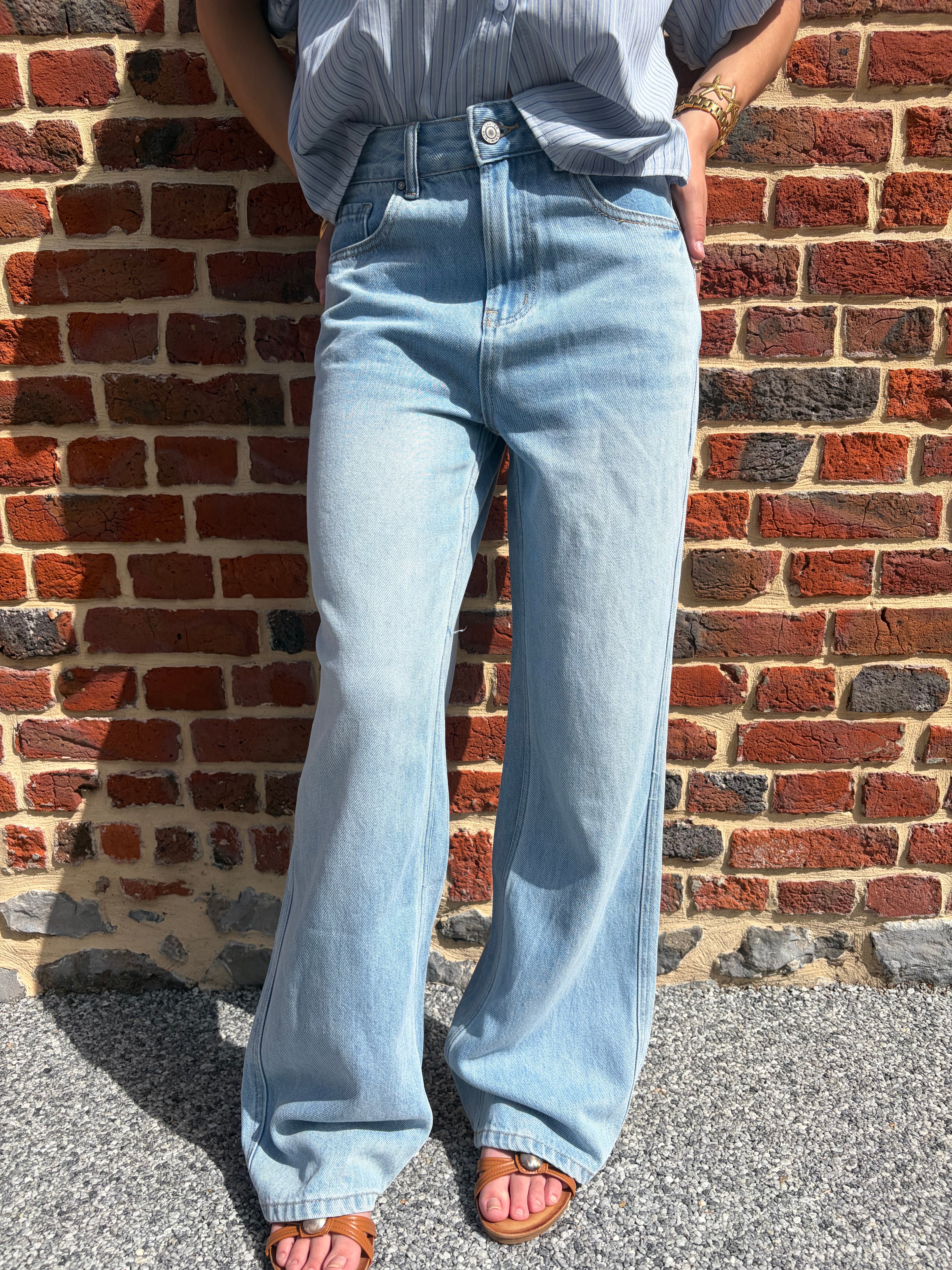 Jean large lyocell no strech