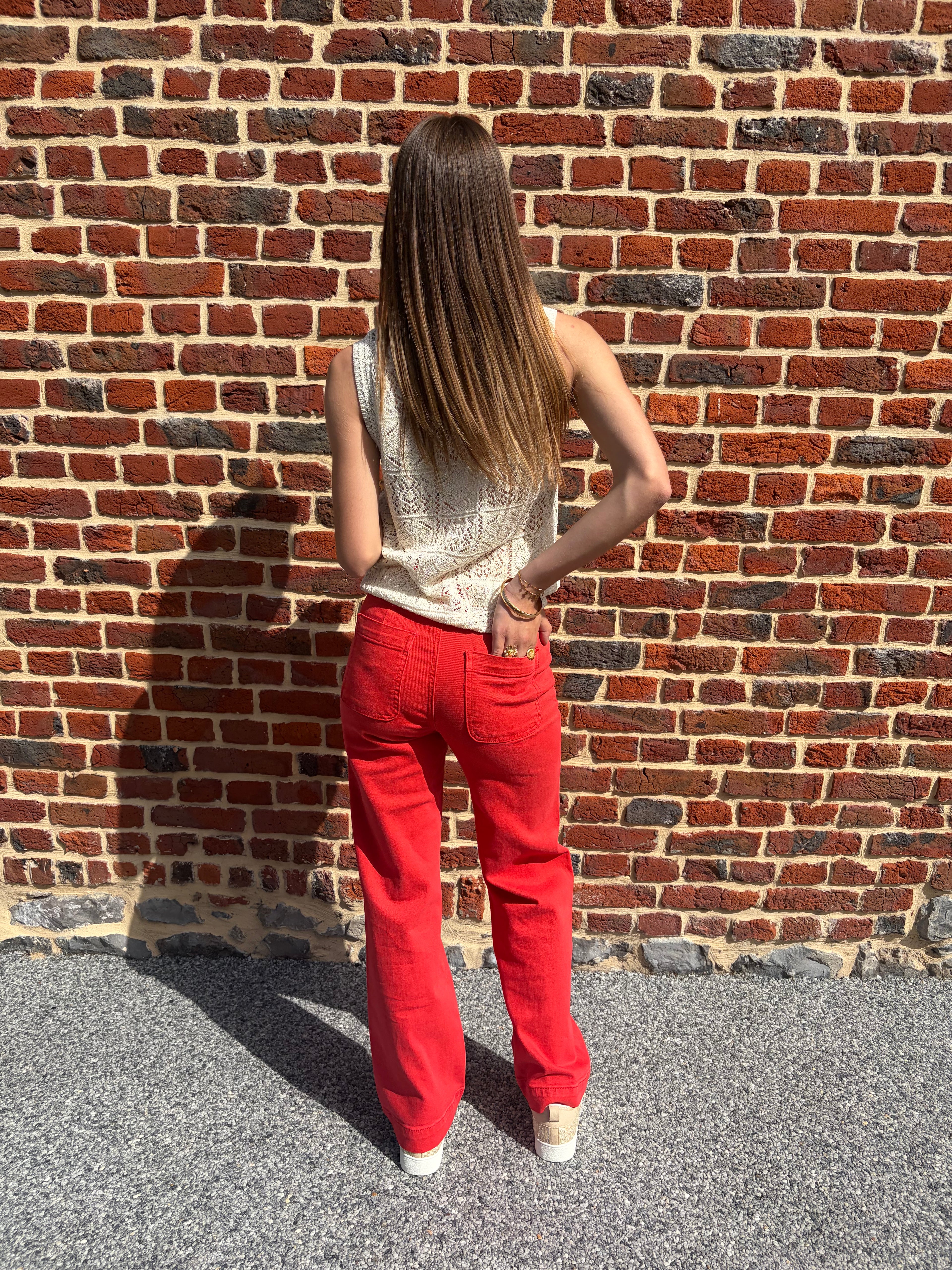 Pantalon jean corail