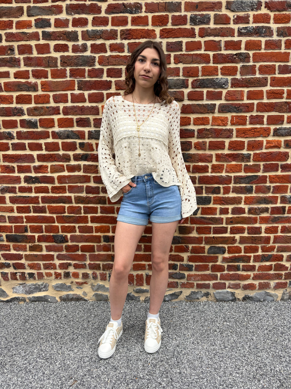 Short en jeans