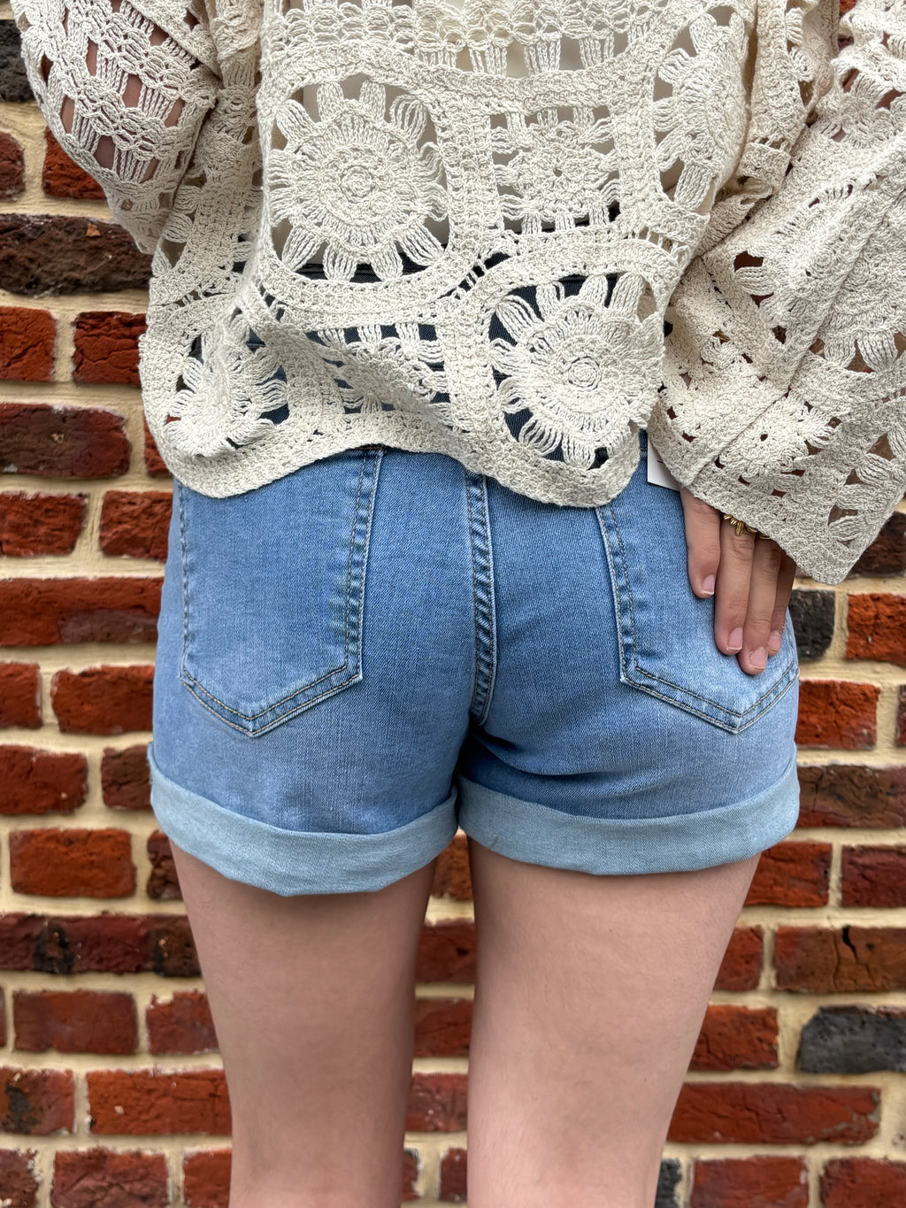 Short en jeans