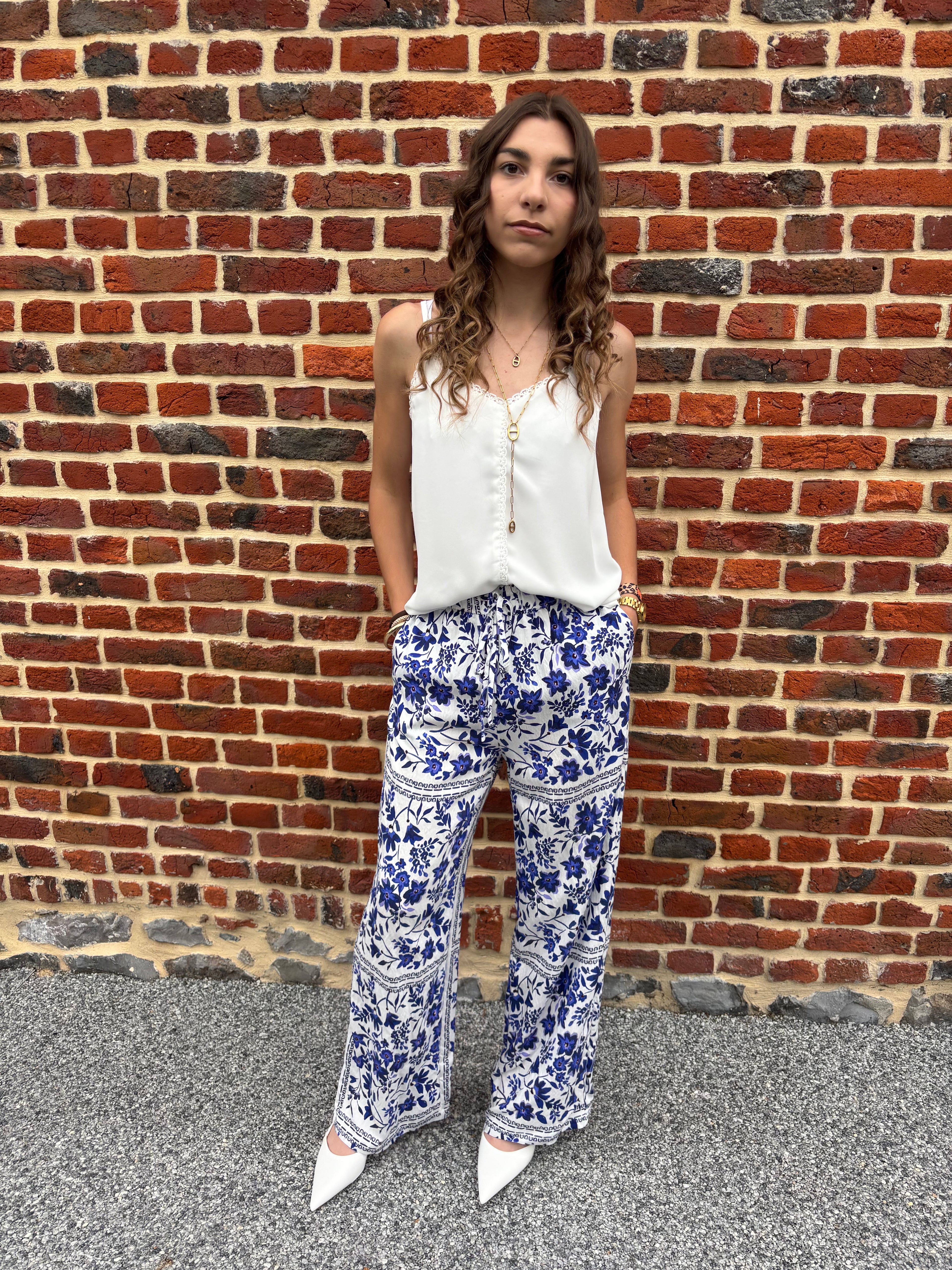 Pantalon fluide imprimé