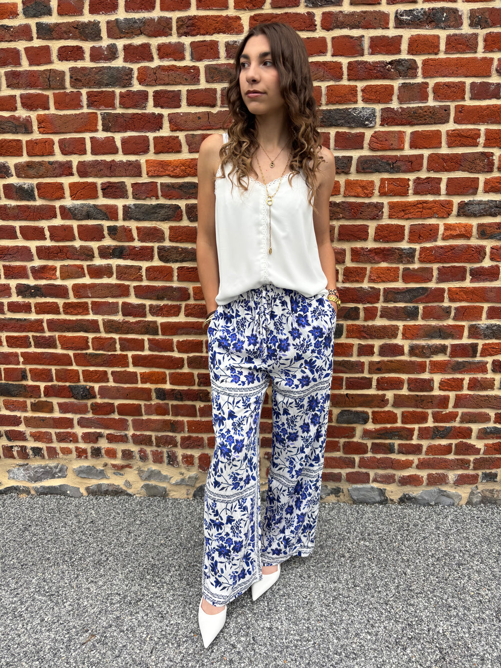 Pantalon fluide imprimé