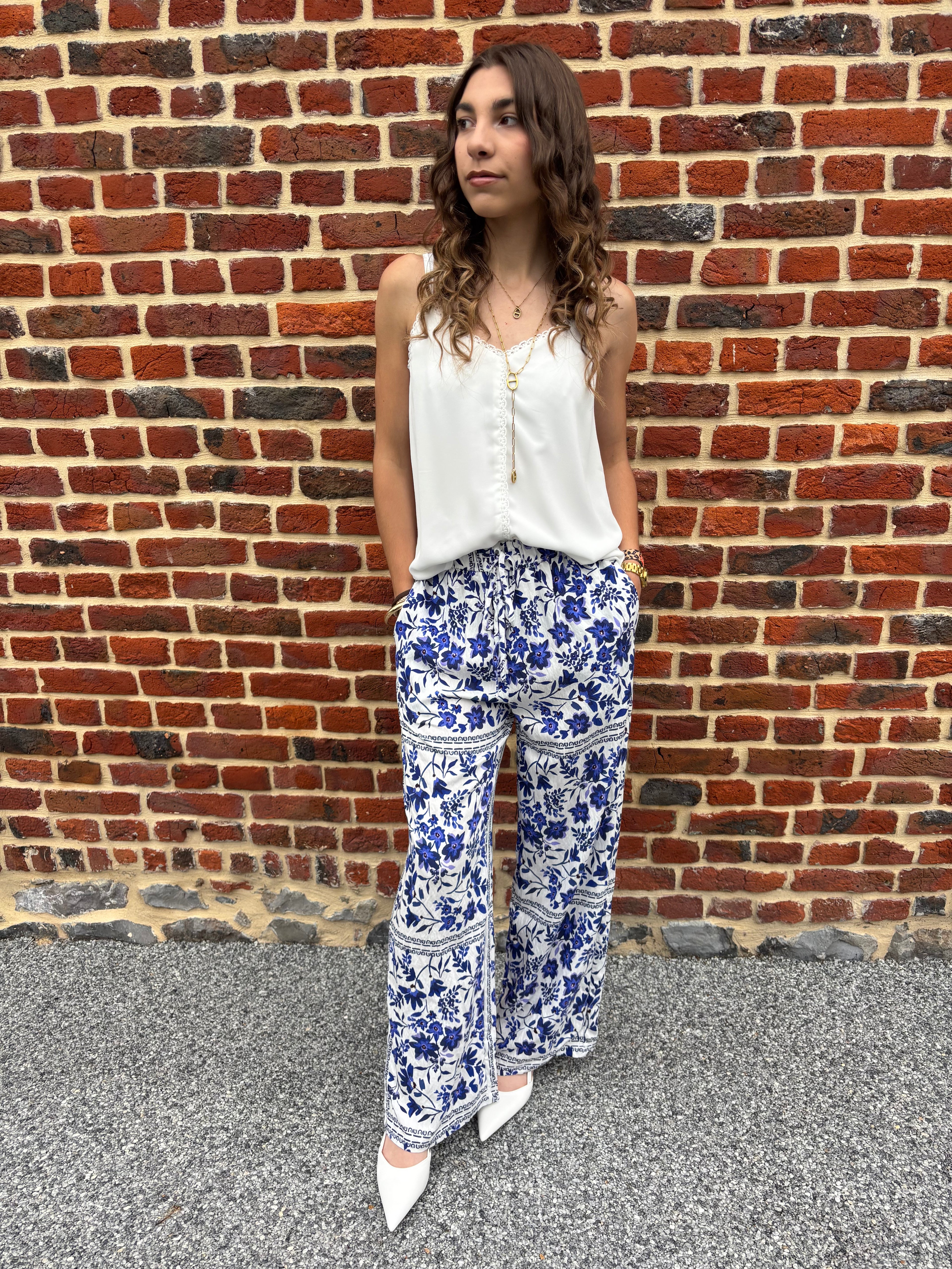 Pantalon fluide imprimé