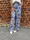 Pantalon fluide imprimé