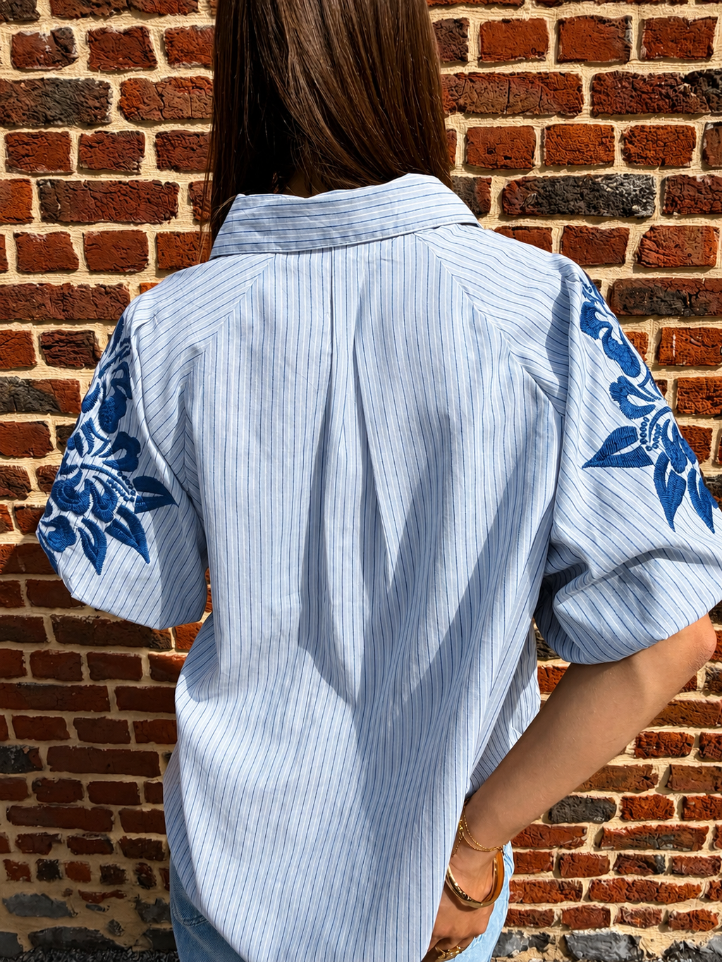 Chemise Bordée à courtes manches